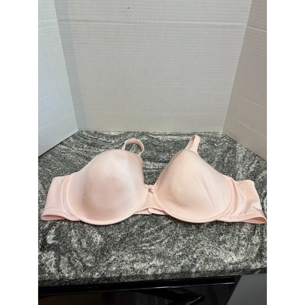 Breezies Bra Full Coverage Adjustable Straps Pink Comfort Everyday Women's